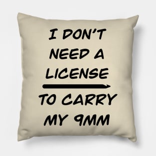 Crochet license to carry Pillow