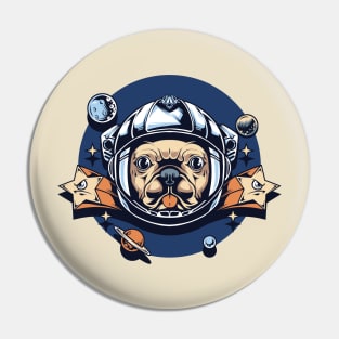 astronaut pug Pin