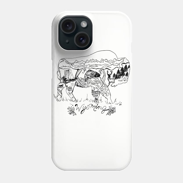 Roaming Buffalo Phone Case by zwaite3g