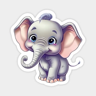 Cute Baby Elephant Magnet