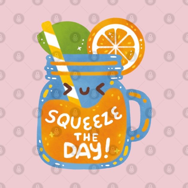 Squeeze The Day Orange by Figberrytea