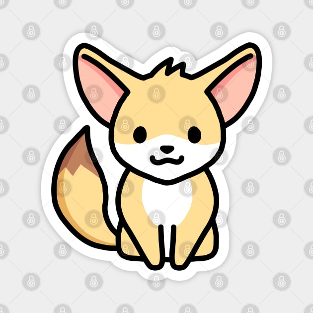 Fennec Fox Magnet by littlemandyart