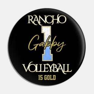Gabby #1 Rancho VB (15 Gold) - Black Pin