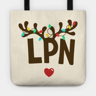 LPN Nurse Christmas Tote