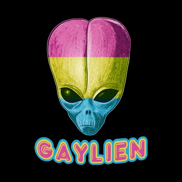 GAYLIEN- Gray sexuality Bright Funny Design by IceTees