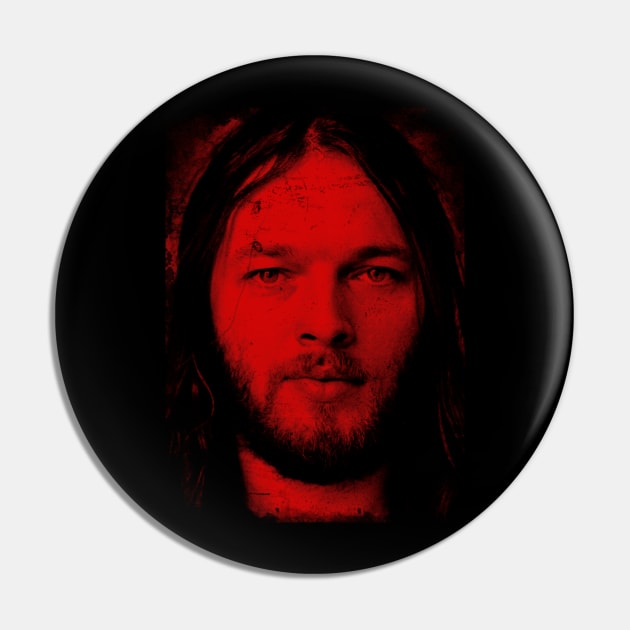 red vintage David Gilmour Pin by TimTimMarket