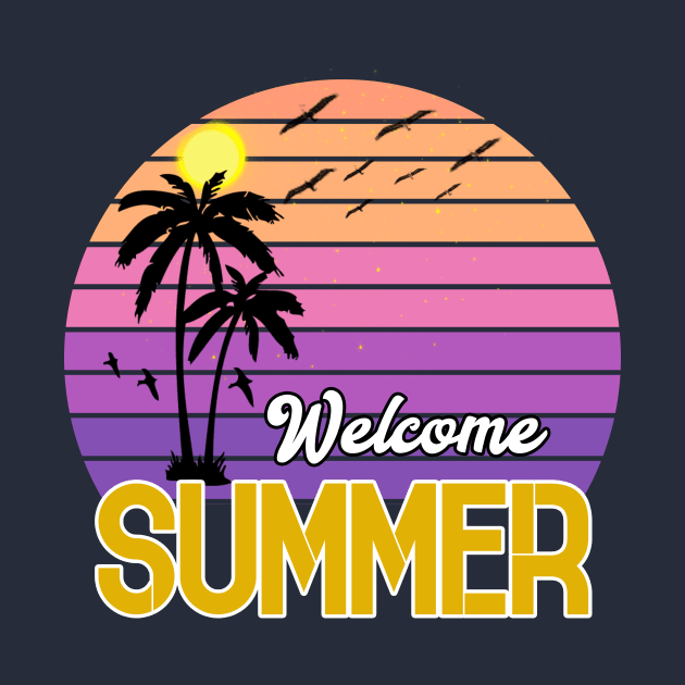 Summer Vacation T Shirt by waleed7up