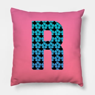 Letter R From Roses Pillow