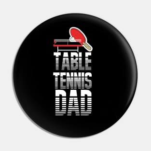 Table Tennis Ping Pong Dad Pin