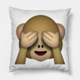 see no evil monkey Pillow