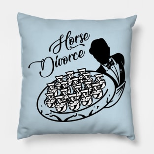 Horse Divorce Pillow