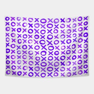 Xoxo valentine's day - purple Tapestry