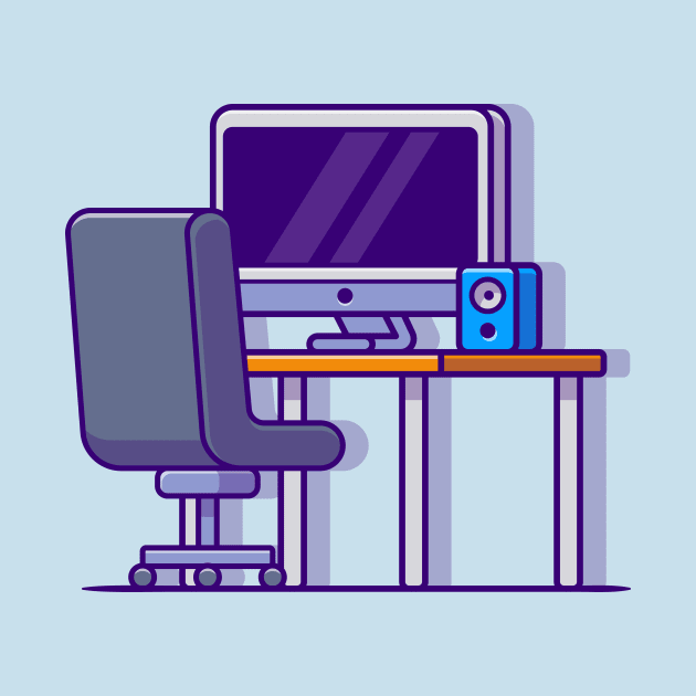 Workspace Cartoon Illustration by Catalyst Labs