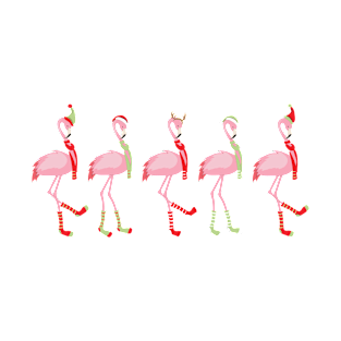 Cute Christmas flamingo T-Shirt