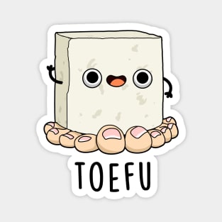 Toe-fu Cute Tofu Pun Magnet