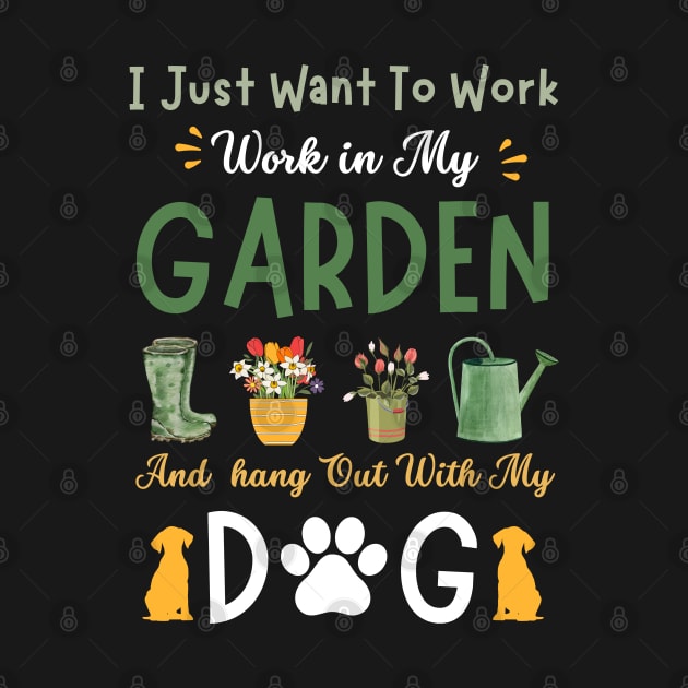 I just want to work in my garden and hangout with my dog. by Emouran
