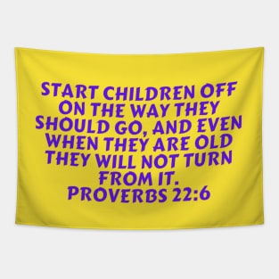 Bible Verse Proverbs 22:6 Tapestry