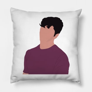 marco kissing both design Pillow