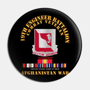 19th Engineer Battalion - Afghanistan War w SVC Pin