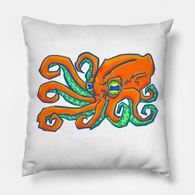 Octo Pillow by David Barresi Illustrations