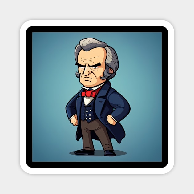 Andrew Johnson Magnet by ComicsFactory