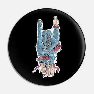 Zombie's hand rock Pin