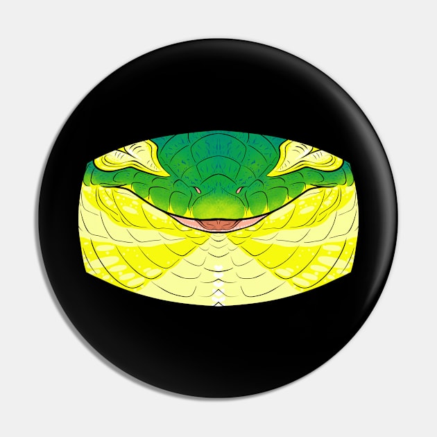 Abronia Lizard Mask Pin by TwilightSaint
