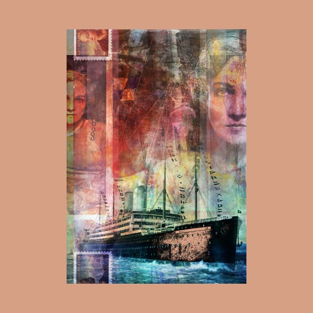 Collage Art Katherine Anne Porter by Floral Your Life!