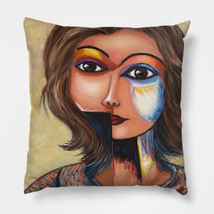 Woman Portrait | Expressionism Pillow