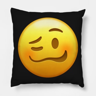 Drunk Face Emoji | Pop Art Pillow