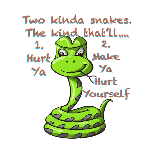 Two kinda snakes... by Coop Art