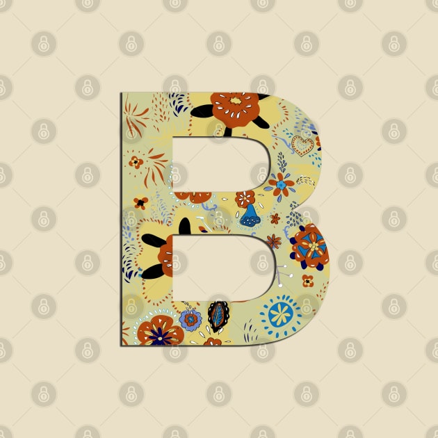 Monogram letter B by Slownessi