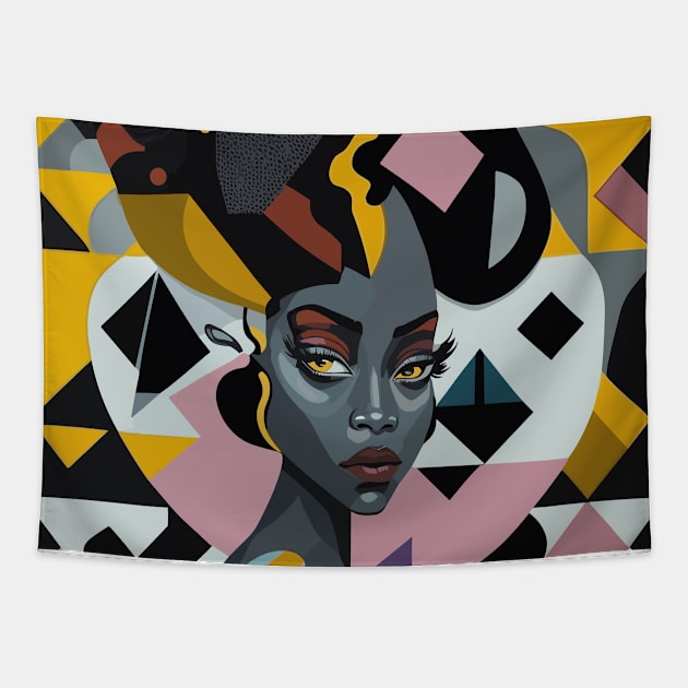 Cusbism African Queen Art Tapestry by Luvleigh