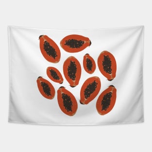 Papaya Fruit Design Pattern Tapestry