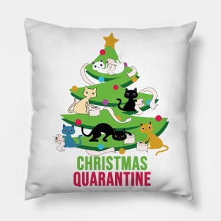 Christmas Quarantine Toilet Paper cats Pillow