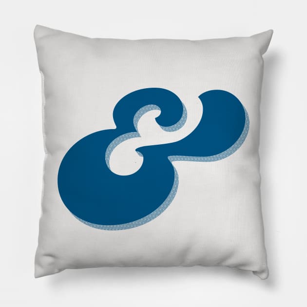 Ampersand / Retro Design Gift Pillow by DankFutura