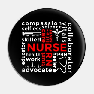 Nurse Subway Art Pin