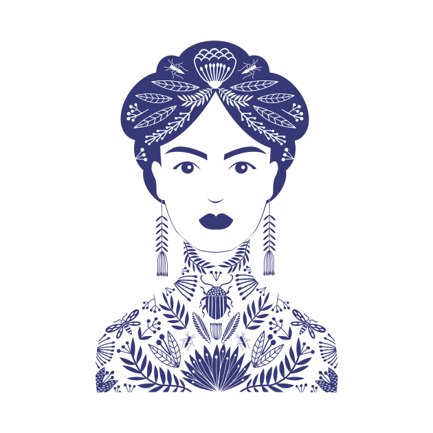 Tattoo Woman purple by Maggiemagoo Designs