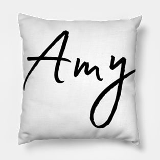 Amy Name Calligraphy Pillow