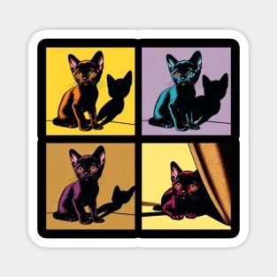 Cat Bombay Pop Art- Cute Kitties Magnet