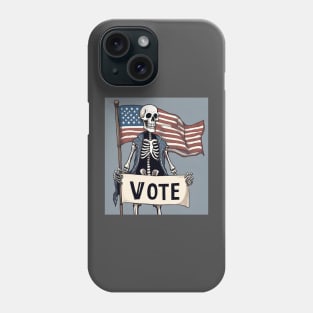 Election Year Skeleton Vote Phone Case