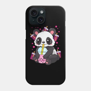 Boba Bubble Tea Panda Drinking Boba Phone Case