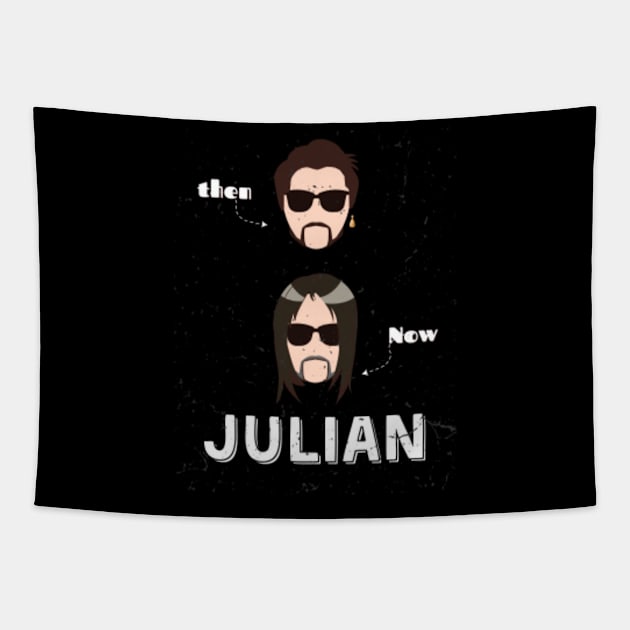 Julian Then & Now Design Tapestry by Eyanosa