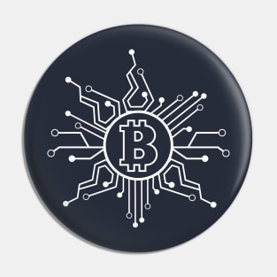 Bitcoin Crypto Blockchain technology Pin