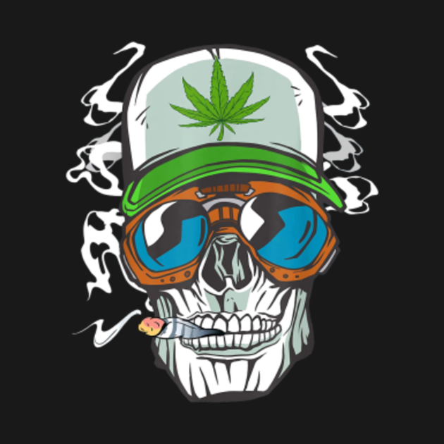 Marijuana Skull Head - Marijuana - T-Shirt | TeePublic