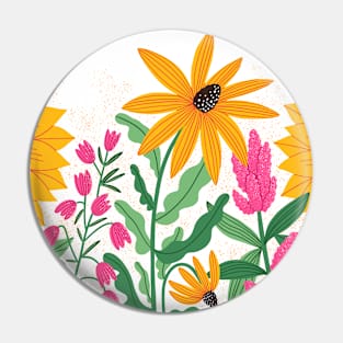 Bright summer flowers Pin