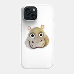 Hippo Face hand Drawn Phone Case