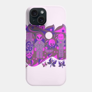 alien dolls from mayan ecopop pattern Phone Case