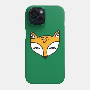 FOX CUTE FACE kawaii baby animal pet sticker shirt design Phone Case