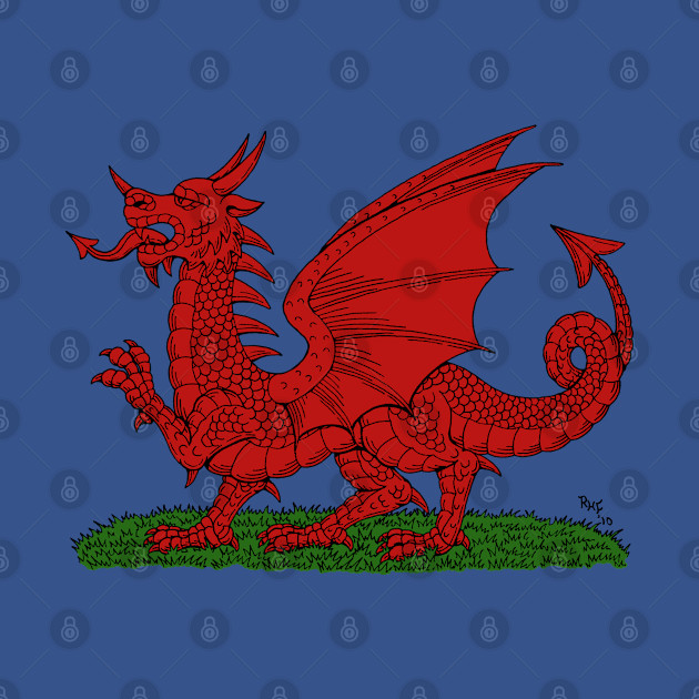 Red Dragon of Wales - Dragon - T-Shirt